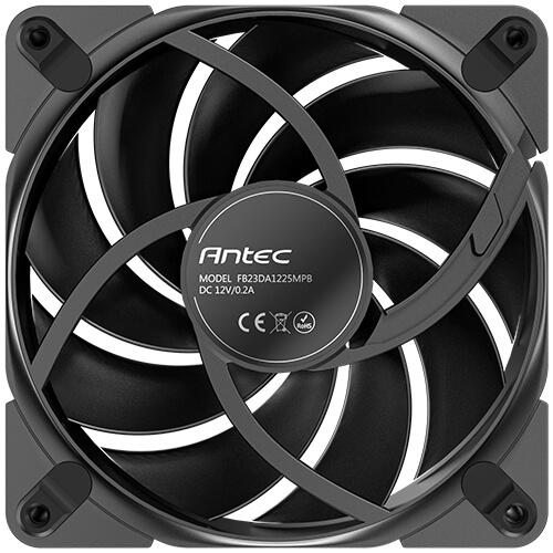 Produktbild Antec Tranquil 120, 120 mm x 25 mm Gehäuselüfter, PWM-Lüfter, 2000 U/min, 59,23 CFM, 2,46 mmHO, 4-p (120 mm, 3 x)