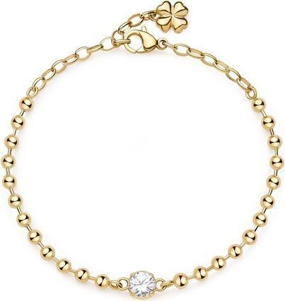 Immagine prodotto Brosway Bracciale a sfere placcato oro con zircone Desideri BEI085 (19 cm, Acciaio inossidabile)