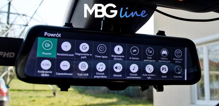 Productafbeelding MBG Line Videorecorder Spiegel HS900 Pro Sony (Ingebouwde microfoon, Ingebouwd display, Bluetooth, WiFi, QHD)