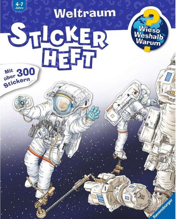 Actual product image Ravensburger Why? Why? Why? Sticker book: Space