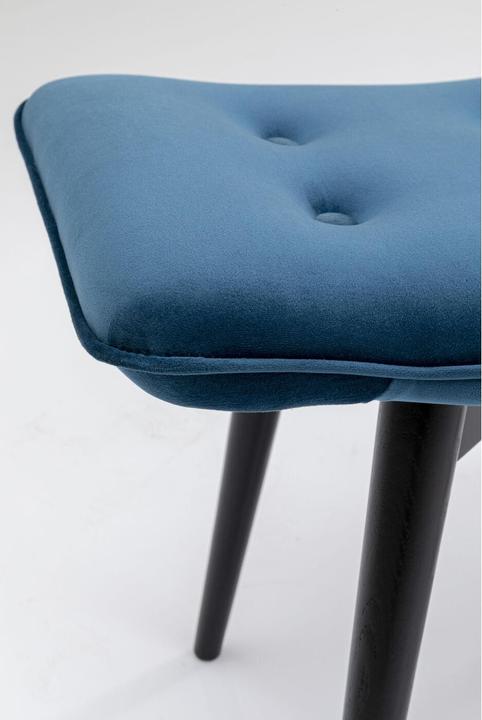 Actual product image Kare Design Stool Black Vicky Velvet Petrol 46x59cm (59 cm)