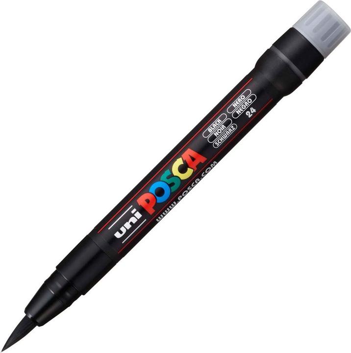 Produktbild Posca Marker Pinselspitze (Schwarz, 10 mm, 1 x)