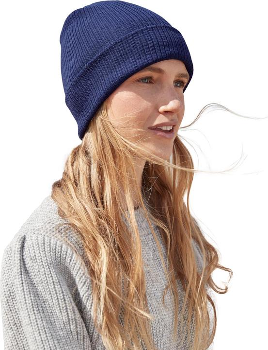 Produktbild Beechfield Erwachsene BioBaumwolle Feinstrick Beanie