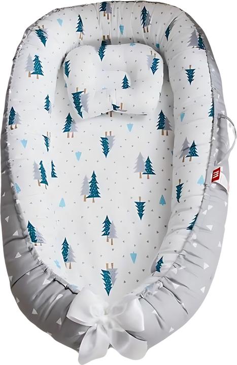 Milkii Baby Kuschelnestchen mit abnehmbaren Kissen, Regenbogen
