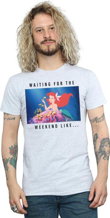 Actual product image Disney Princess Mens Ariel Waiting For The Weekend T-Shirt (4XL)