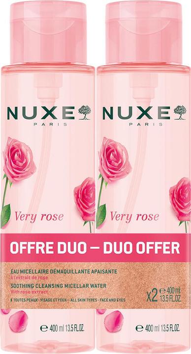 Nuxe Very Rose Soothing Cleansing Micellar Water Duo Offer (Mizellenwasser, 800 ml)