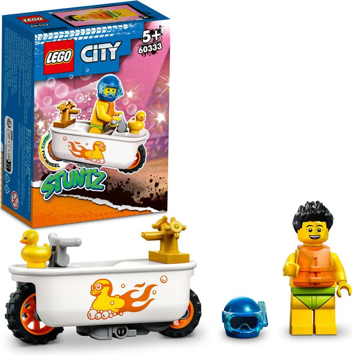 Actual product image LEGO Bathtub stunt bike (60333, LEGO City)