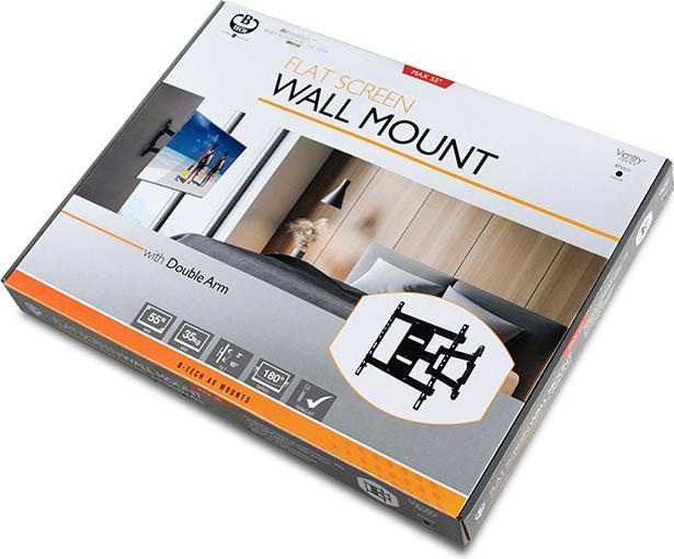 Actual product image b-tech VENTRY - Ultra-Slim Universal Flat Screen Wall Mount with, W126325181 (Flat Screen Wall Moun (Wall, 55", 35 kg)