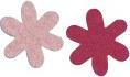 Rayher Feutre étoile fleur, 3 cm, rose, 12 pièces (1.50 cm)