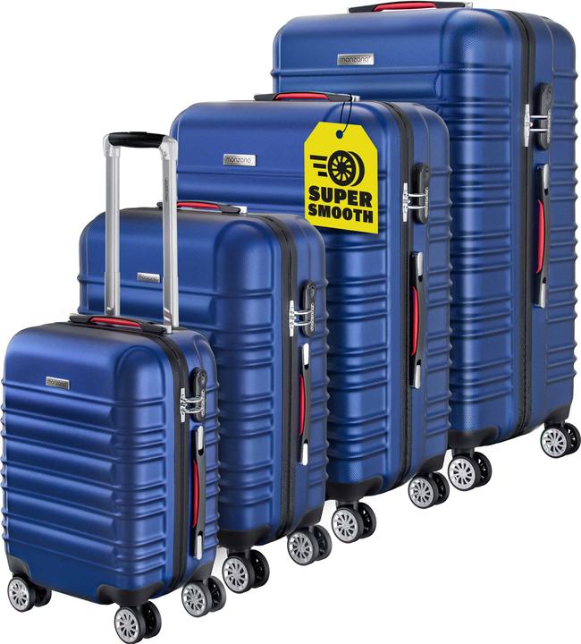 Actual product image Monzana Hartschalenkoffer (120 l, Hand luggage (up to 50 litres), M (50 - 90l), L (90 - 115l))
