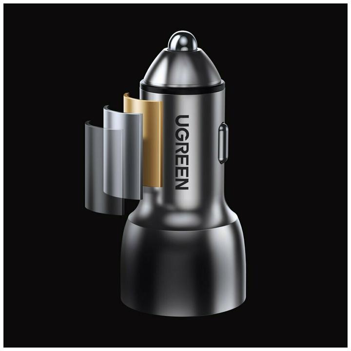Actual product image Ugreen USB-C PD + USB-A QC 36W Car Charger