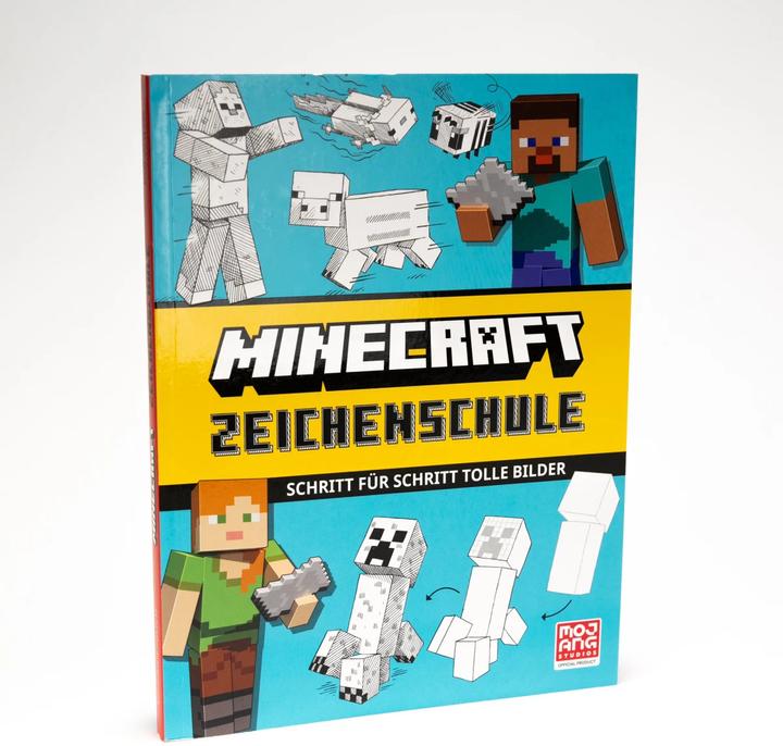 Actual product image Minecraft Zeichenschule Schritt für Schritt tolle Bilder (German, Mojang From, Silvia Schröer, 2024)