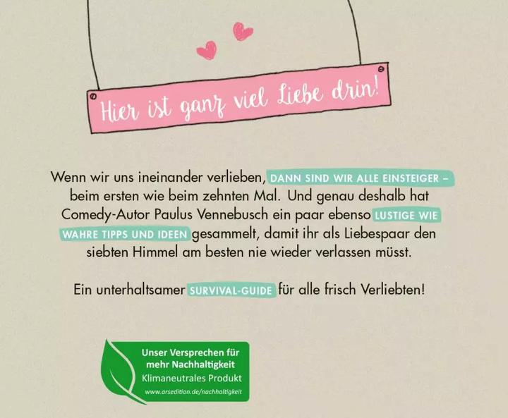 Produktbild Liebe für Einsteiger (Deutsch, Paulus Vennebusch, 2023)