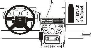 Actual product image Brodit 853260 Ford Mondeo car mount