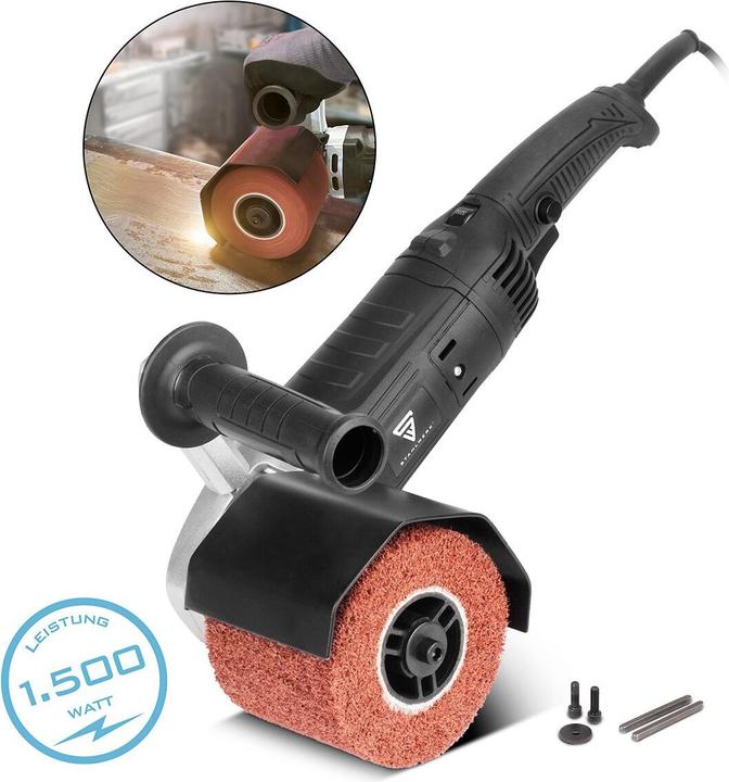Immagine prodotto Stahlwerk SM-1500 ST satinatrice con potenza di 1.500 W e 600 - 3.200 giri/min. (Smerigliatrice a rulli, 1500 W)