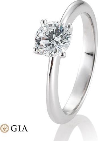 Actual product image Breuning 4 prong set 0.80-1.50 ct. (49, 750/18 K Gold)