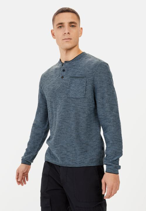 Image du produit Camel Active Henley Langarmshirt aus einem Baumwollmix (M)