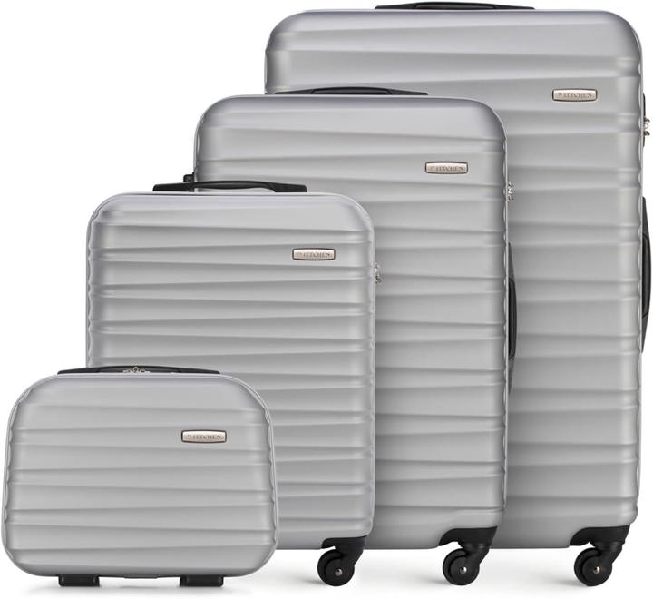 Wittchen 4er-Set Hartschalen-Koffer (96 l, Handgepäck (bis 50l), M (50 - 90l), L (90 - 115l))