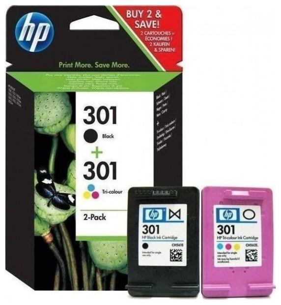 Actual product image HP 301 2-pack (M, C, Y, FC)