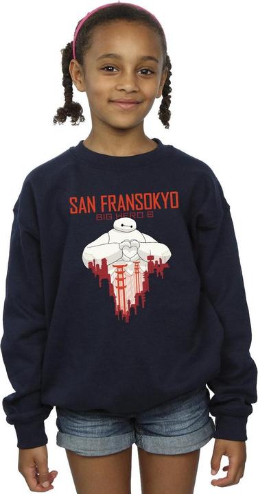 Image du produit Disney - Sweat BIG HERO BAYMAX SAN FRANSOKYO HEART - Fille (140, 146)