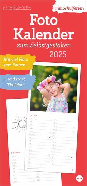 Fotokalender zum Selbstgestalten 2025 (21 x 45 cm, Deutsch)