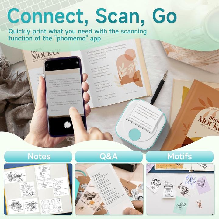 Actual product image Phomemo Q02 GRN (203 dpi)