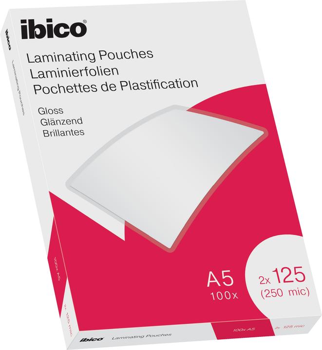 Produktbild Ibico Laminierfolie A5, 125 µm 100 Stück (A5, 100 Stück, 125 µm)