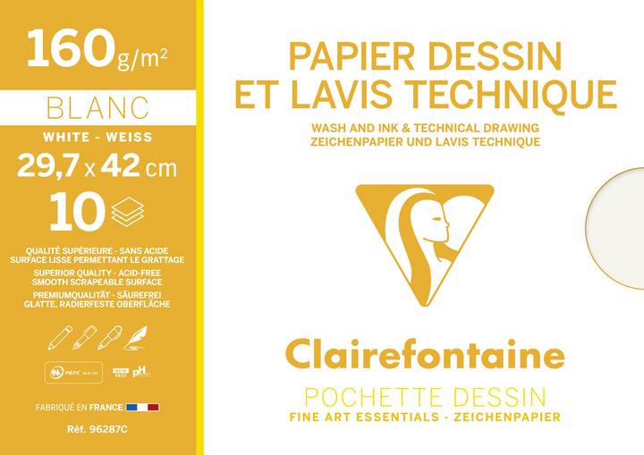 Produktbild Clairefontaine Kunstunterricht (160 g/m², 10 x)