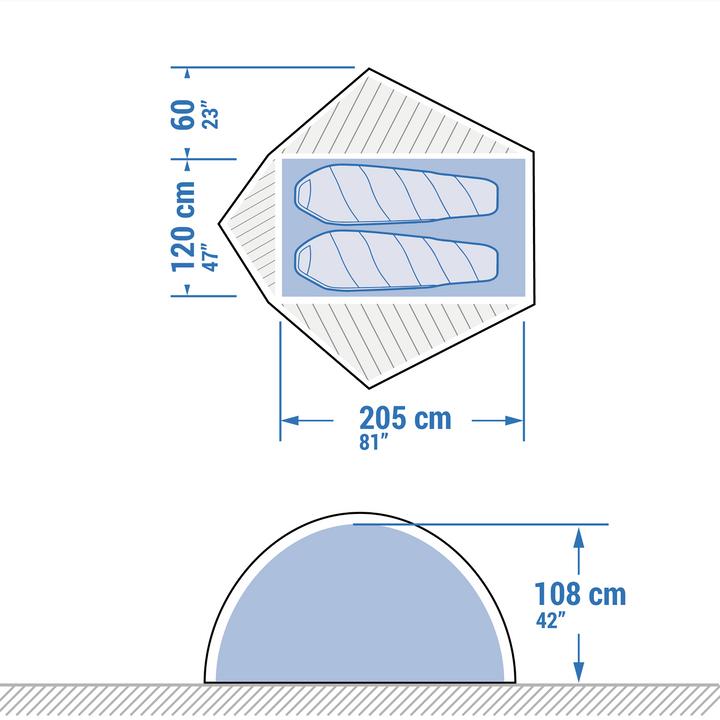 Actual product image Simond MT 900 2P - MINIMAL EDITIONS (Dome tent, 2 kg, 2 persons)