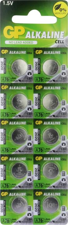 Immagine prodotto GP Batteries Alkaline Cell (10 pz., LR44, 105 mAh)