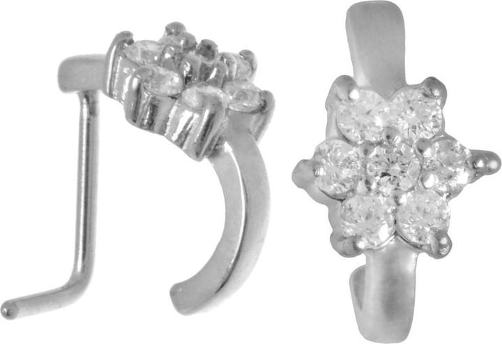Actual product image Bijouteria Nose piercing (Surgical steel 316L, Crystal)