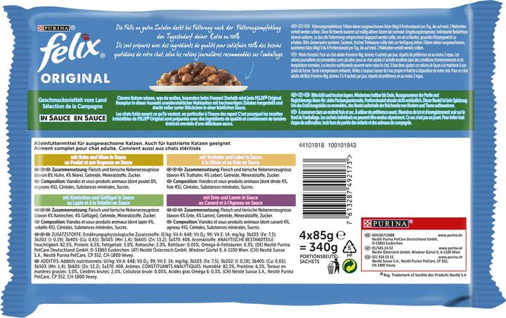 Produktbild Felix Original Countryside Selection (Adult, 4 Stk., 340 g)