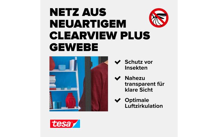 Energie-Label tesa Insektenschutz Alu COMFORT für Türen, Insektengitter (100 x 220 cm)