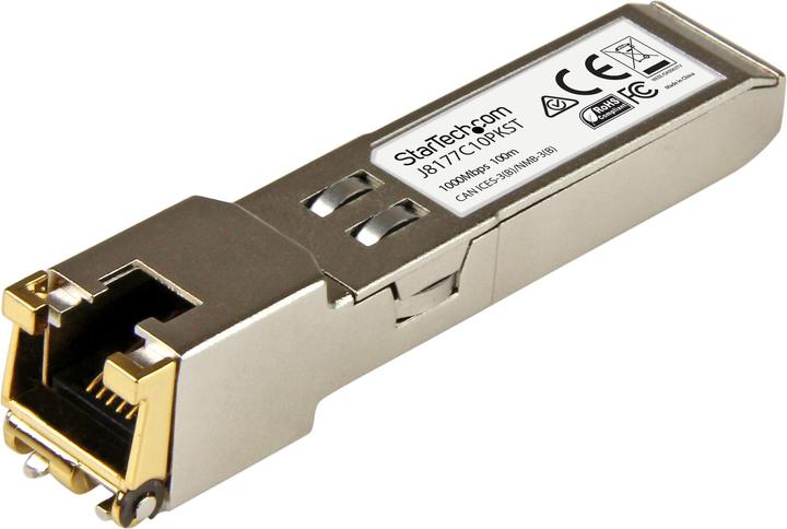 Produktbild StarTech Gigabit RJ45 Kupfer SFP Transceiver Modul - HP J8177C kompatibel 1000Base-T - Mini GBIC - 10er pack