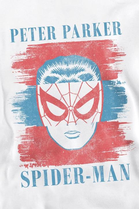 Actual product image Spiderman Unisex Adult Peter Parker Striped Sweatshirt (M)