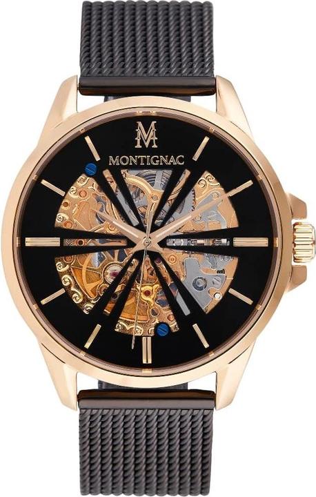 Actual product image Montignac Automatic Watch Round (Skeleton watch, 42 mm)