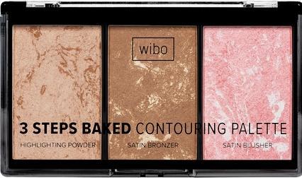 Wibo WIBO 3 Steps Baked Contouring Palette paleta do konturowania twarzy 10g