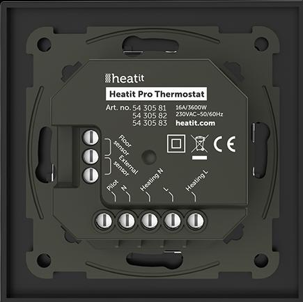 Produktbild Heatit Pro Thermostat (Black Matt)