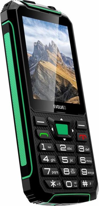 Immagine prodotto Evolveo StrongPhone W4, vodot??sn?? odoln? Telefono dual SIM,??erno-zelen? (2.80", 2 Mpx, 2G)