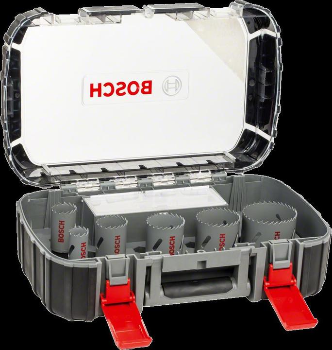 Immagine prodotto Bosch Professional Zubehör Set di seghe a tazza da 17 pezzi, HSS bimetallico, universale, 20-68/74 mm (20 mm, 22 mm, 25 mm, 32 mm, 35 mm, 40 mm, 44 mm, 76 mm, 60 mm, 68 mm, 51 mm)