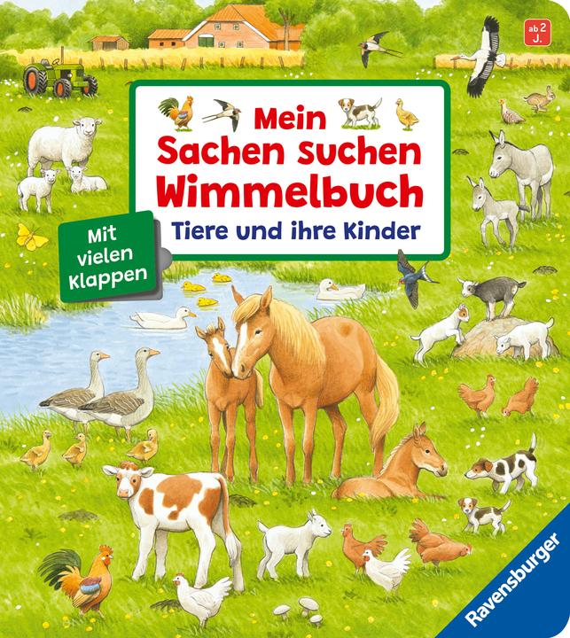 Image du produit Ravensburger Mon livre d'objets cachés : Les animaux et leurs enfants (Allemand)