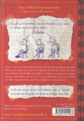 Actual product image Journal d'un dégonflé 01. Carnet de bord de Greg Heffley (French, Jeff Kinney., 2013)