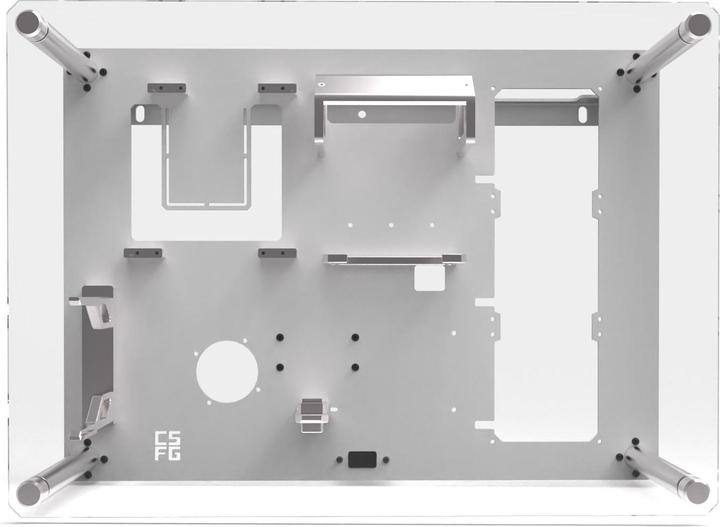 Produktbild Creative Solutions For Gamers CSFG Frostbite Wandgehäuse - weiss, Micro-ITX (Micro-ITX)