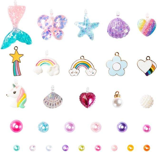 Actual product image MU Classic Children's bead jewellery DIY for bracelet and necklace