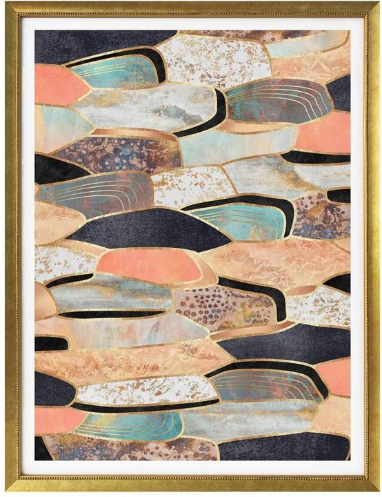 Actual product image Trenddeko Golden stones (100 x 120 cm)