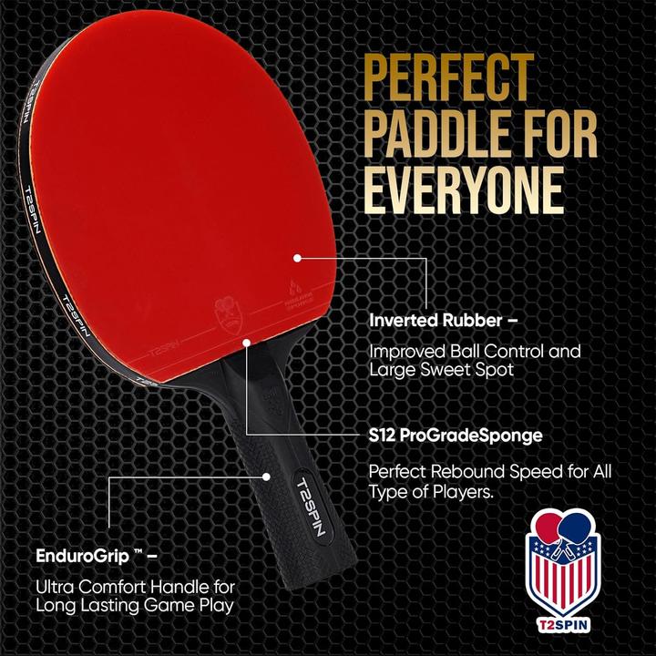 Image du produit T2Spin Ping Pong Schläger-Set mit Bällen