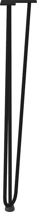 Actual product image VidaXL Hairpin legs 4 pcs. black 72 cm solid steel Hairpin table leg