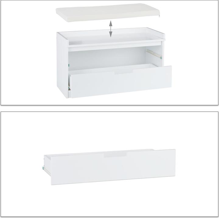 Image du produit Relaxdays Banc à chaussures, rangement (80 cm)