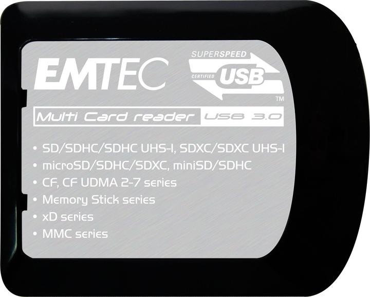 Immagine prodotto Emtec Lettore di schede 76-in-1 (MS, SD, xD, CF, microSD, MS Micro, SDXC, microSDXC) (USB)