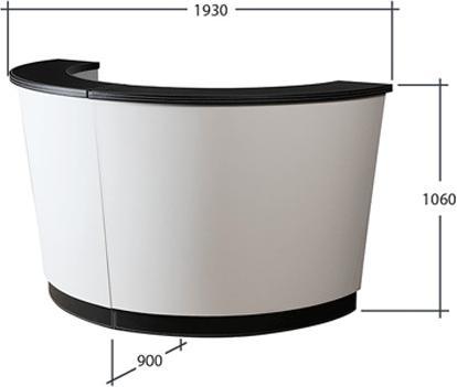 Image du produit Jet-Line Comptoir d'accueil Atlanta semi-circulaire